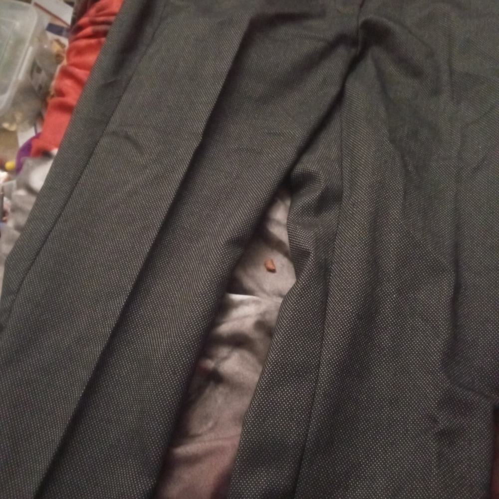 Gray work pants